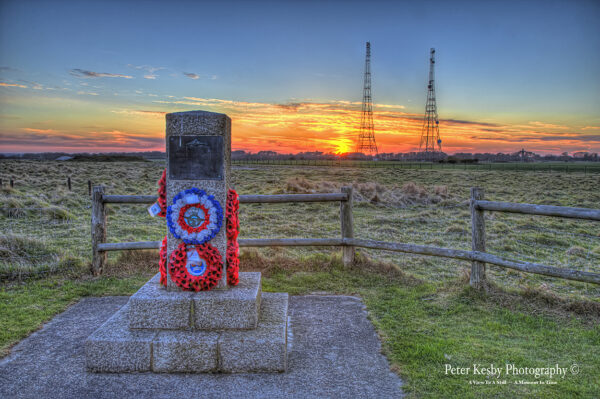 Royal Flying Corps Memorial - RAF Swingate - Sunset