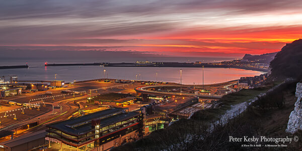 Dover Harbour - Sunset - Panoramic
