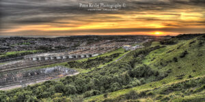 Channel Tunnel - Sunset - Panoramic