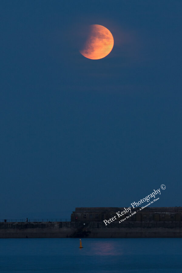 Lunar Eclipse - Dover Breakwater - #1