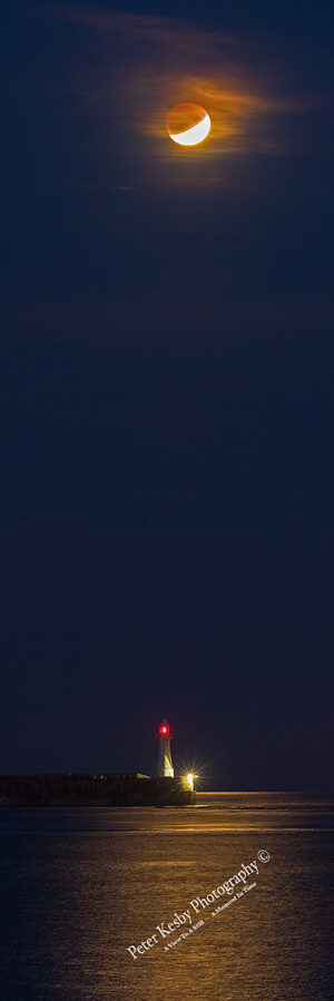 Lunar Eclipse - Dover Breakwater - #3