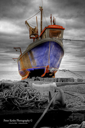 Hythe - Fishing Boat - Colour Popped